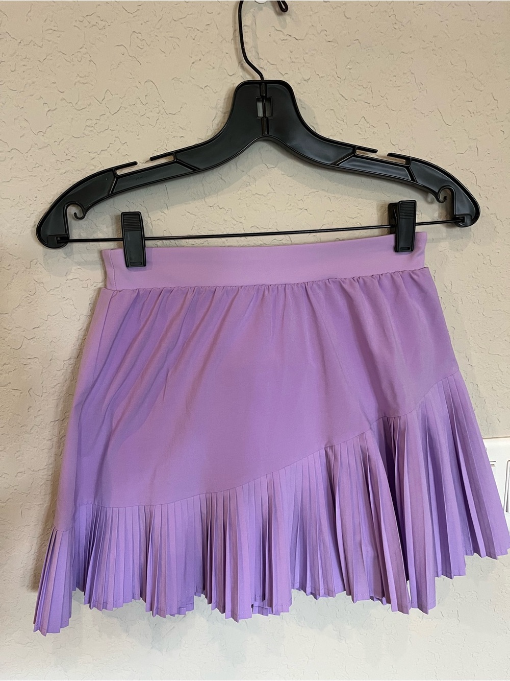 SPANX Lavender Pleated Mini Skirt